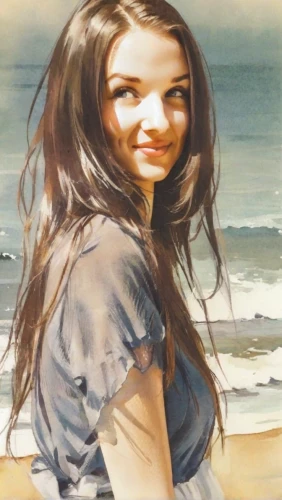 girl on the dune,photo painting,girl in t-shirt,young girl,oil painting,little girl in wind,young woman,girl in a long,girl portrait,beach background,girl drawing,portrait of a girl,the girl's face,girl with cereal bowl,a girl's smile,oil painting on canvas,girl with speech bubble,watercolor painting,girl with cloth,art painting