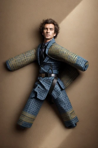 actionfigure,action figure,model train figure,lumberjack pattern,worry doll,david bowie,luke skywalker,solo,jedi,collectible doll,tyrion lannister,kilt,denim fabric,cloth doll,wooden doll,a voodoo doll,collectible action figures,frock coat,knitwear,paramedics doll,Common,Common,Fashion