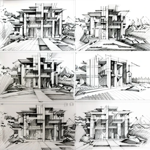 escher,structures,cross sections,loss,half frame design,frame drawing,columns,illustrations,matruschka,chinese architecture,camera illustration,sheet drawing,kirrarchitecture,constructions,archidaily,to construct,film strip,asian architecture,construction set,pencils,Design Sketch,Design Sketch,Pencil Line Art