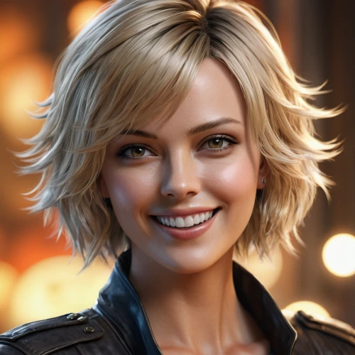 pixie-bob,short blond hair,pixie cut,portrait background,bob cut,killer smile,cg artwork,radiant,female hollywood actress,custom portrait,charlize theron,head icon,cg,edit icon,colorpoint shorthair,life stage icon,vector girl,wallis day,smiling,bot icon,Conceptual Art,Oil color,Oil Color 03