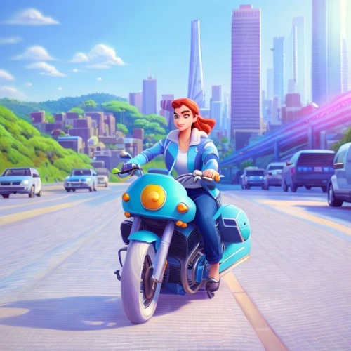 motorbike,motorcycle,a motorcycle police officer,motorcycles,motorcycle racer,motorcyclist,scooter riding,heavy motorcycle,biker,moped,motorcycling,cg artwork,motorcycle tour,motor-bike,policewoman,simson,motor scooter,traffic cop,ariel,courier driver,Common,Common,Cartoon