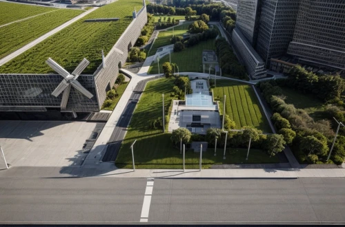 toronto city hall,autostadt wolfsburg,paved square,mercedes-benz museum,urban design,japan peace park,cn tower,bicycle path,urban park,helipad,skyscapers,futuristic art museum,canada cad,toronto,dji agriculture,view from above,aerial landscape,zhengzhou,mavic 2,chancellery,Architecture,Urban Planning,Aerial View,Urban Design