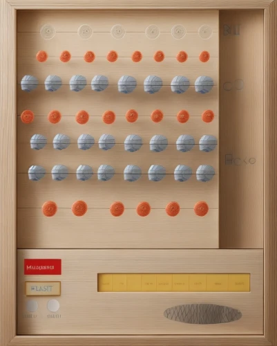 abacus,coin drop machine,basketball board,connect 4,wooden balls,button pattern,pills dispenser,pin board,storage cabinet,switch cabinet,compartments,wooden mockup,pill icon,control panel,display case,klaus rinke's time field,memo board,zeeuws button,button-de-lys,number field,Common,Common,Natural
