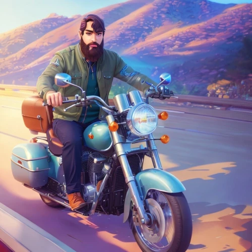 motorbike,motorcycle,biker,motorcycles,nomad,motorcycle tour,no motorbike,heavy motorcycle,new vehicle,simson,cg artwork,retro vehicle,scooter,ride out,motorcyclist,game art,bullet ride,ride,background image,scooter riding,Common,Common,Cartoon