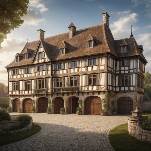 manor,elizabethan manor house,würzburg residence,bethlen castle,chateau,hotel de cluny,bendemeer estates,alsace,fairy tale castle sigmaringen,dürer house,maulbronn monastery,castle sponeck,medieval architecture,heidelberger schloss,schleissheim palace,mansion,tudor,french building,render,3d rendering,Photography,General,Natural