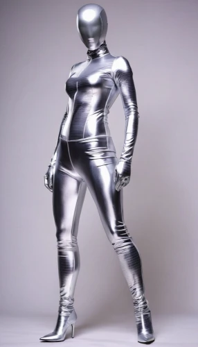steel man,metal figure,silver,aluminum,protective suit,chrome steel,steel sculpture,3d figure,silver surfer,spacesuit,tin,armour,space-suit,aluminium,display dummy,stainless steel,space suit,protective clothing,artist's mannequin,plus-size model,Illustration,American Style,American Style 06