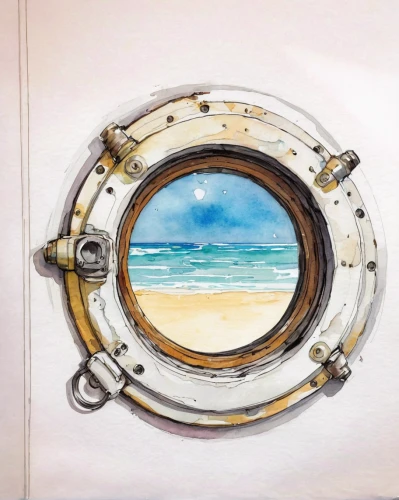 porthole,watercolor frame,watercolour frame,circle shape frame,diving bell,watercolor wreath,round window,round frame,submersible,life buoy,swim ring,exploration of the sea,aquanaut,watercolor background,semi-submersible,diving helmet,watercolor sketch,watercolor,water color,open sea,Illustration,Paper based,Paper Based 07