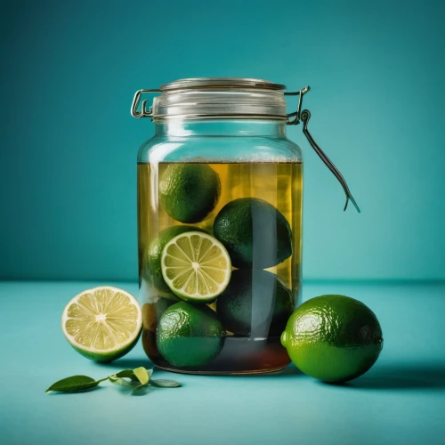 spanish lime,persian lime,pickled cucumber,lime juice,limeade,sliced lime,lemon background,infused water,mojito,glass jar,still life photography,pickled cucumbers,mason jar,lemon-lime,homemade pickles,limes,lemon  lime and bitters,lemon tea,limoncello,caipiroska,Photography,Documentary Photography,Documentary Photography 01