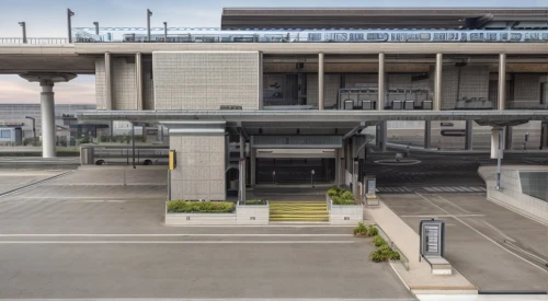 multi storey car park,kansai university,car park,underground car park,brutalist architecture,transport hub,parking system,car showroom,underground garage,autostadt wolfsburg,kanazawa,shenzhen vocational college,concrete construction,modern architecture,exposed concrete,odaiba,french train station,japanese architecture,monorail,elevated railway,Architecture,Urban Planning,Aerial View,Urban Design