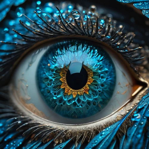 peacock eye,eye,the blue eye,ojos azules,blue eye,abstract eye,cosmic eye,women's eyes,eye ball,robot eye,pupil,blue peacock,crocodile eye,blue eyes,eyeball,all seeing eye,eyes,eye scan,waterdrop,iris,Photography,General,Fantasy