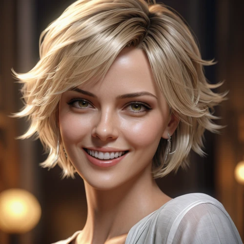 pixie-bob,short blond hair,pixie cut,bob cut,portrait background,charlize theron,colorpoint shorthair,chignon,female hollywood actress,blonde woman,hollywood actress,romantic portrait,meteora,pixie,tiber riven,killer smile,smooth hair,layered hair,wallis day,blond hair,Conceptual Art,Oil color,Oil Color 03