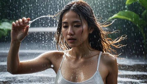 rain shower,wet,photoshoot with water,wet girl,in the rain,girl washes the car,wet smartphone,vietnamese woman,spark of shower,water mist,drenched,asian woman,rain drop,drop of rain,heavy rain,rainwater,in water,rain water,rainy season,rainwater drops,Photography,General,Natural