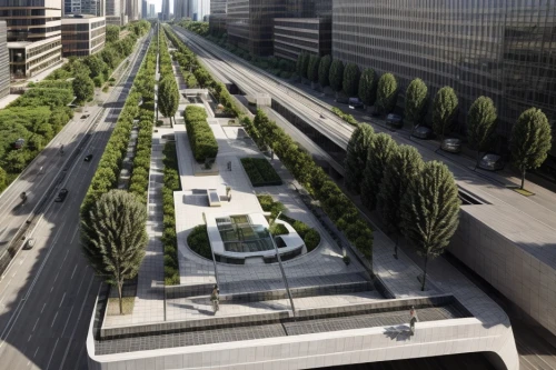 costanera center,the boulevard arjaan,urban design,paved square,elevated railway,tree-lined avenue,urban development,xi'an,skyscapers,zhengzhou,roof garden,urban park,highline,pudong,city highway,tianjin,hudson yards,hongdan center,shenyang,3d rendering,Architecture,Urban Planning,Aerial View,Urban Design
