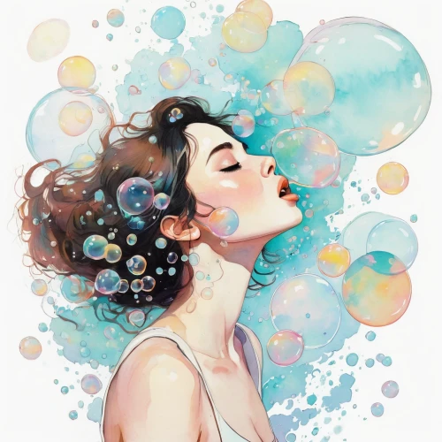 bubbles,liquid bubble,watery heart,bubble,bubble blower,bubble mist,soap bubbles,water pearls,girl with speech bubble,water colors,small bubbles,think bubble,colorful water,talk bubble,fluid,watercolor blue,soap bubble,aqueous,bubbletent,bubbly,Illustration,Paper based,Paper Based 19