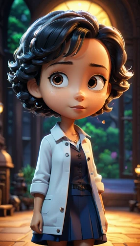 tiana,agnes,cute cartoon character,female doctor,cartoon doctor,pixie-bob,main character,clay animation,character animation,disney character,animated cartoon,clementine,cg artwork,funko,suffragette,russo-european laika,lady medic,fairy tale character,3d rendered,catarina,Unique,3D,3D Character