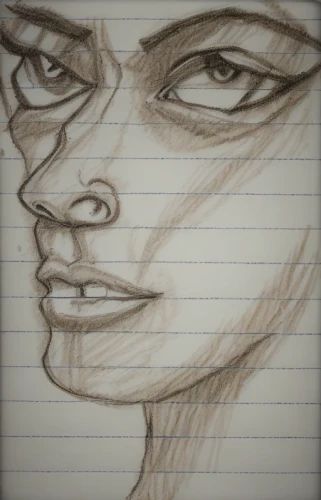 woman's face,woman face,pencil and paper,female face,face portrait,face,woman portrait,drawing mannequin,head woman,girl drawing,sketch pad,bloned portrait,pencil lines,ball point,facing,woman thinking,post-it note,graphite,pastel paper,girl portrait