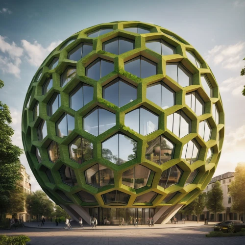 honeycomb structure,building honeycomb,solar cell base,dodecahedron,torus,ball cube,flower of life,hexagonal,globe flower,insect ball,glass sphere,spheres,hex,hexagons,lattice,outdoor structure,futuristic architecture,cubic house,eco-construction,hub,Photography,General,Natural