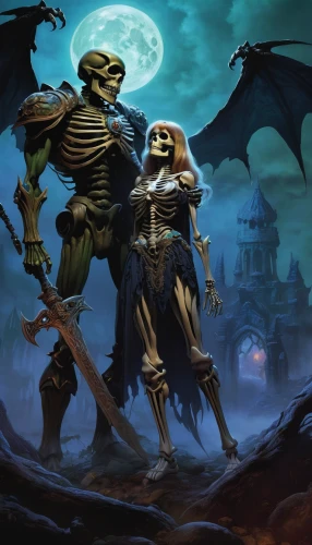 halloween background,undead warlock,skylander giants,skeletons,halloween poster,danse macabre,halloween wallpaper,halloween banner,skeleltt,heroic fantasy,dance of death,massively multiplayer online role-playing game,bronze horseman,guards of the canyon,warrior and orc,halloween icons,death god,halloween owls,grimm reaper,halloweenkuerbis,Illustration,American Style,American Style 08