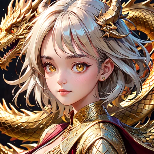 dragon li,amano,golden dragon,medusa,fantasy portrait,sanya,zodiac sign libra,ayu,golden crown,alibaba,lux,gold eyes,dragon,custom portrait,chinese dragon,libra,hong,golden unicorn,goki,gold color,Anime,Anime,General