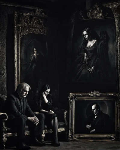 gothic portrait,dark gothic mood,underworld,dark art,downton abbey,a dark room,fryderyk chopin,dark portrait,luxury decay,mulberry family,nightshade family,art dealer,memento mori,house of cards,gothic,baroque,conceptual photography,banks,gothic style,fineart,Illustration,Realistic Fantasy,Realistic Fantasy 46