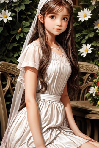 female doll,dress doll,painter doll,fairy tale character,doll dress,princess sofia,young girl,girl sitting,jane austen,doll figure,princess anna,japanese doll,artist doll,cloth doll,girl in the garden,little princess,little girl in pink dress,girl in white dress,collectible doll,child girl