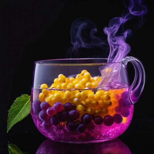 mystic light food photography,candy cauldron,fragrance teapot,colorful drinks,neon tea,tea infuser,tea candle,purple and gold,fruit tea,still life photography,colorful glass,raspberry cocktail,potion,goldenrod tea,scented tea,purple,flower tea,tea candles,glass mug,gold and purple,Photography,General,Natural