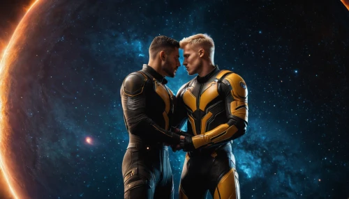 yellow and blue,the hands embrace,embrace,nova,first kiss,stony,passengers,x-men,connection,cg artwork,xmen,into each other,companion,pda,x men,holding,background screen,valentines day background,hands holding,binary system,Photography,General,Sci-Fi
