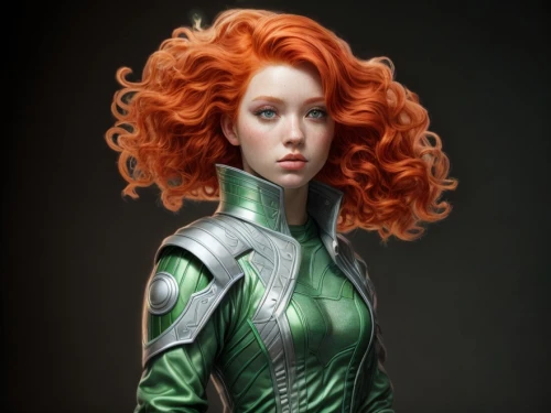 merida,head woman,fantasy woman,aquaman,tilda,patrol,cuirass,elf,green,cosplay image,poison ivy,the enchantress,violet head elf,bodypaint,elven,green skin,emerald,celtic queen,breastplate,cleanup,Common,Common,Film