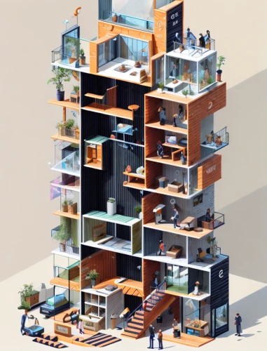 cubic house,isometric,an apartment,cube house,sky apartment,cube stilt houses,apartment block,apartments,apartment building,apartment house,mixed-use,modern office,shared apartment,multi-storey,cubic,residential tower,modern architecture,highrise,apartment,apartment complex