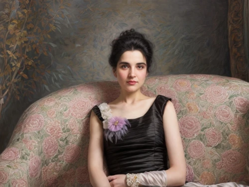 woman sitting,victorian lady,emile vernon,portrait of a woman,la violetta,portrait of a girl,vintage female portrait,girl sitting,young woman,girl with cloth,girl in a long dress,woman portrait,girl in a long,vintage woman,woman on bed,bouguereau,girl in a historic way,downton abbey,girl in cloth,young lady,Common,Common,Photography