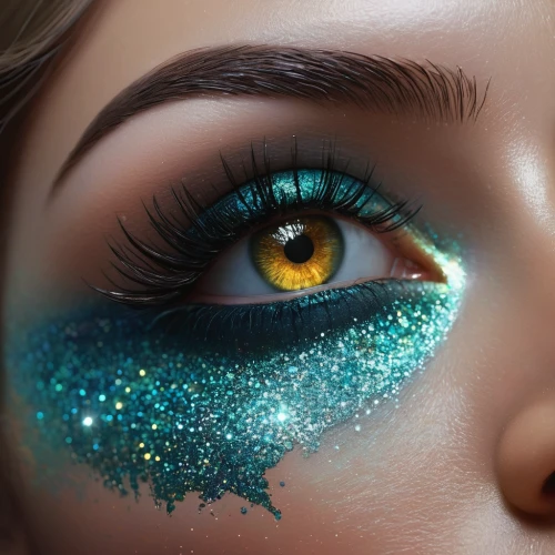 glitter eyes,peacock eye,cosmic eye,eyes makeup,eye shadow,mermaid vectors,sparkle,fairy dust,women's eyes,fairy galaxy,eyeshadow,glitter trail,ojos azules,neon makeup,galaxy,glitter powder,the blue eye,faery,glittering,glitter,Conceptual Art,Sci-Fi,Sci-Fi 07