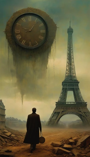 universal exhibition of paris,surrealism,world clock,sand clock,world digital painting,out of time,clockmaker,desolation,the eleventh hour,photo manipulation,end of the world,timepiece,grandfather clock,watchmaker,clock face,the end of the world,clock,clocks,french digital background,time traveler,Photography,Artistic Photography,Artistic Photography 14