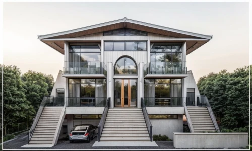 glass facade,modern architecture,modern house,luxury real estate,frame house,luxury property,two story house,cubic house,structural glass,glass building,luxury home,large home,cube house,beautiful home,asian architecture,symmetrical,jewelry（architecture）,timber house,folding roof,glass facades,Architecture,General,Modern,Bauhaus