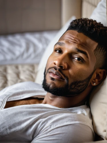 african american male,man portraits,black male,male model,black businessman,thinking man,romantic portrait,black man,resting,portrait photography,bearded,pensive,beard,jordan fields,bed,african man,thoughtful,portrait background,relaxed,pudelpointer,Photography,General,Natural