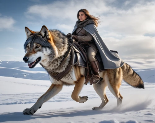 king shepherd,game of thrones,bohemian shepherd,dog sled,heroic fantasy,sled dog,mushing,wolf hunting,saarloos wolfdog,howling wolf,wolfdog,swath,landseer,bran,the snow queen,warrior woman,norwegian lundehund,norse,female warrior,northern inuit dog,Photography,General,Natural