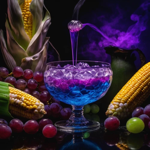 colorful drinks,wine cocktail,fruitcocktail,mystic light food photography,cocktail,cocktail garnish,neon cocktails,fruit cocktails,raspberry cocktail,bacardi cocktail,blue grape,candy cauldron,potion,blue grapes,coctail,still life photography,purple,colorful glass,dark mood food,cocktail with ice,Photography,General,Natural