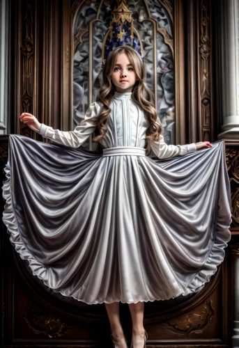 baroque angel,the angel with the veronica veil,first communion,vestment,doll dress,little girl dresses,princess sofia,bridal clothing,miss circassian,suit of the snow maiden,overskirt,dress doll,little princess,vintage doll,victorian style,the snow queen,cloth doll,vintage angel,mystical portrait of a girl,gothic portrait