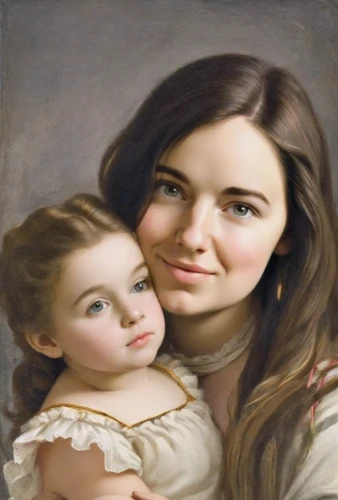 little girl and mother,mother with child,child portrait,capricorn mother and child,mother and child,oil painting,mother with children,mother and daughter,custom portrait,oil painting on canvas,mother-to-child,portrait of a girl,aubrietien,portrait of christi,portrait background,young girl,photo painting,mary 1,baby with mom,mom and daughter
