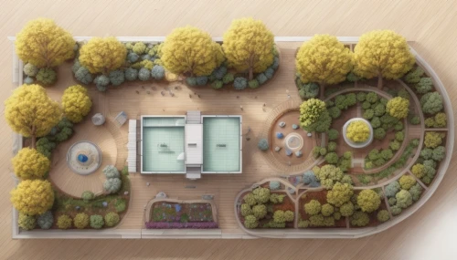 school design,landscape plan,miniature house,eco hotel,garden buildings,diorama,permaculture,architect plan,town planning,an apartment,dormitory,house in the forest,eco-construction,kindergarten,3d rendering,shared apartment,hospital landing pad,floorplan home,concept art,cube house,Common,Common,Natural