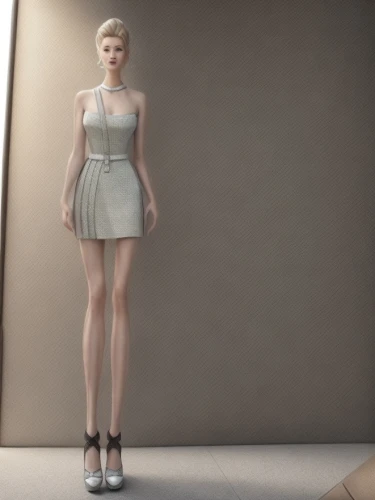 cocktail dress,dress doll,sheath dress,fashion doll,doll dress,digital compositing,3d rendered,mannequin,3d modeling,female model,3d rendering,pixie-bob,fashion vector,marylyn monroe - female,a girl in a dress,short dress,3d render,model doll,3d model,dress,Common,Common,Natural