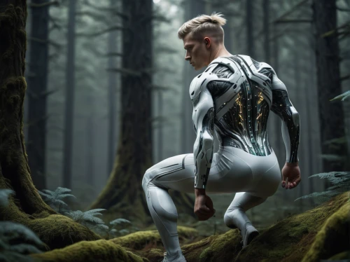 forest man,bodypainting,bodypaint,nature and man,sci fiction illustration,male elf,biomechanical,digital compositing,photoshop manipulation,humanoid,photomanipulation,sci fi,photo manipulation,long underwear,cg artwork,body painting,space-suit,cyborg,fantasy picture,exoskeleton,Photography,General,Sci-Fi