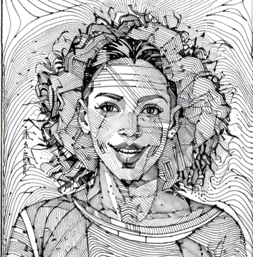 zentangle,coloring page,comic halftone woman,image scanner,head woman,pen drawing,girl drawing,african woman,digital artwork,digital drawing,caricature,line-art,line drawing,bjork,woman's face,coloring pages,pencil and paper,digital,monoline art,wireframe,Design Sketch,Design Sketch,None