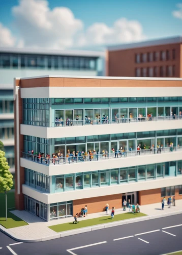 tilt shift,new building,school design,biotechnology research institute,school of medicine,university hospital,3d rendering,office building,office buildings,business school,music conservatory,research institution,academic institution,office block,multi-story structure,school administration software,company building,research institute,dormitory,newly constructed,Unique,3D,Panoramic
