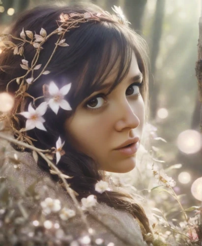 lindsey stirling,faerie,faery,fairy queen,fairies,vintage fairies,fairy,flower fairy,girl in a wreath,enchanting,katniss,little girl fairy,elven flower,vanessa (butterfly),enchanted,fairytale,rosa ' the fairy,fairy forest,dryad,girl in flowers