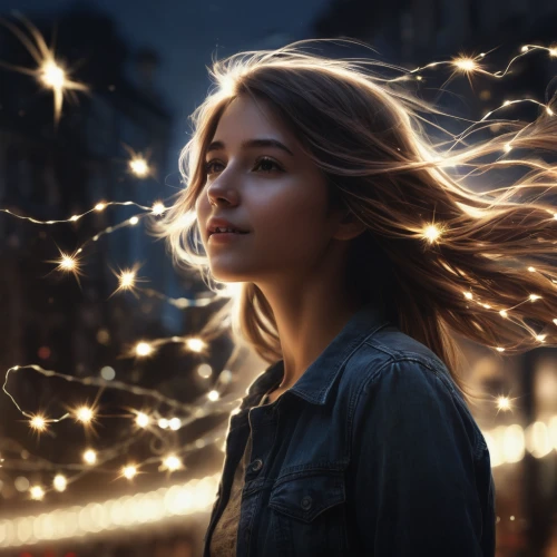 sparkler,sparklers,mystical portrait of a girl,drawing with light,bokeh lights,bokeh effect,flying sparks,sparkler writing,sparks,fairy lights,light trail,light effects,glow of light,visual effect lighting,lights,fireflies,photo manipulation,lights serenade,bokeh,burning hair,Conceptual Art,Fantasy,Fantasy 11