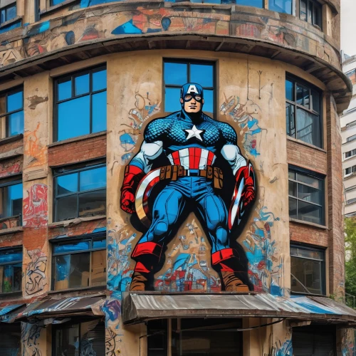 captain america,capitanamerica,captain american,captain america type,superhero background,streetart,mural,graffiti art,comic hero,public art,urban art,facade painting,urban street art,superhero,street art,marvel,marvel of peru,figure of justice,barcelona,super hero,Photography,General,Natural