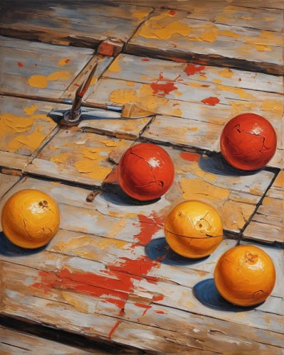 oranges,pieces of orange,rust-orange,tangerines,spheres,wooden balls,oranges half,persimmons,painting easter egg,sailing orange,orange slices,painted eggs,pétanque,oils,painting eggs,half of the oranges,valencia orange,matrioshka,mandarins,floats,Art,Classical Oil Painting,Classical Oil Painting 02