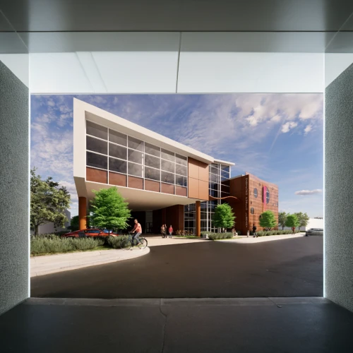 3d rendering,school design,new building,office building,render,daylighting,biotechnology research institute,commercial building,office buildings,industrial building,modern office,company headquarters,offices,crown render,holy spirit hospital,field house,assay office,fire and ambulance services academy,new city hall,conference room