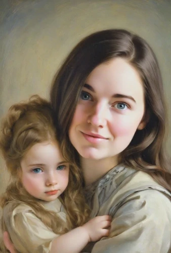 child portrait,oil painting,little girl and mother,oil painting on canvas,girl with cloth,young girl,portrait of a girl,girl portrait,girl with bread-and-butter,mother with child,the girl's face,custom portrait,oil on canvas,mystical portrait of a girl,capricorn mother and child,portrait of christi,girl with dog,girl in cloth,mother and child,photo painting