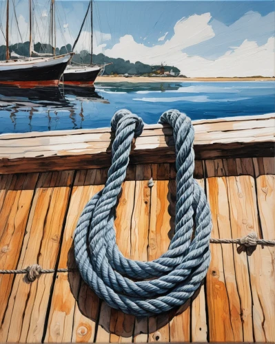 boat rope,mooring rope,anchor chain,halyard,sailor's knot,rope,woven rope,steel rope,hanging rope,anchored,boat tie up,rope knot,twisted rope,rope detail,iron rope,natural rope,mooring,steel ropes,ropes,sailer,Illustration,Paper based,Paper Based 07